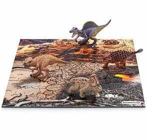 Игровой набор мини-динозавры и пазл Исследование (Schleich, 42212k)